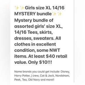 Girls XL 14/16 MYSTERY bundle